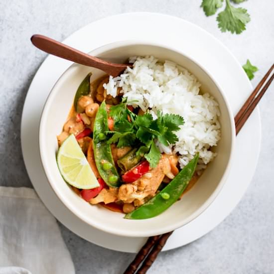 Vegetarian Thai red curry