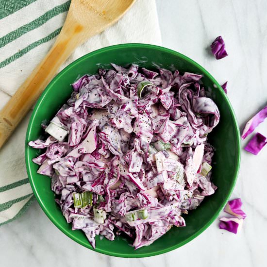 Quick and Easy Creamy Coleslaw
