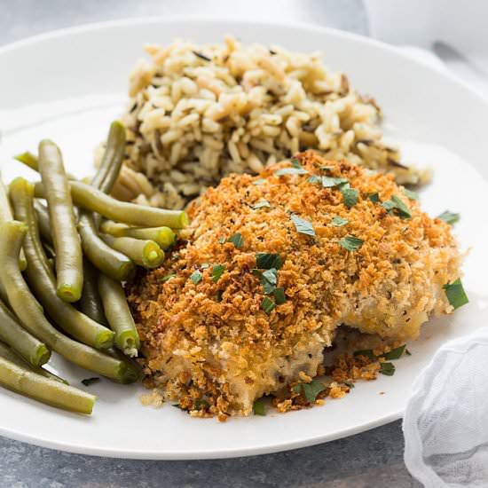 herb breaded chicken thighs