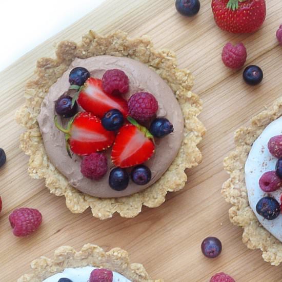 Mini Berry Tarts: Vegan + GF