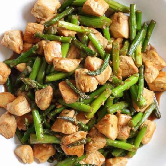 Teriyaki Chicken Asparagus Stir-Fry