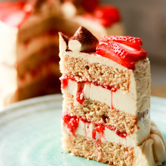 The Ultimate PB & J Cake
