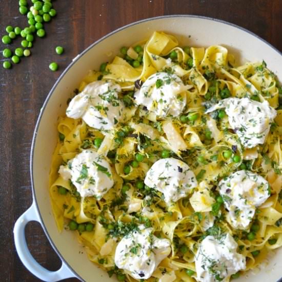 Spring Pea & Garden Herb Fettuccine