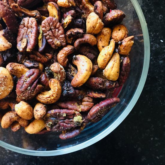 Spicy & Sweet Curried Nuts