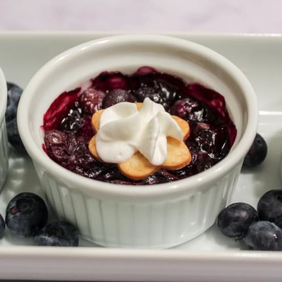 Mini Blueberry Cobbler