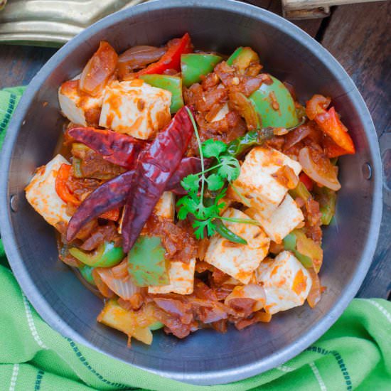 Cottage Cheese & Capsicum Curry