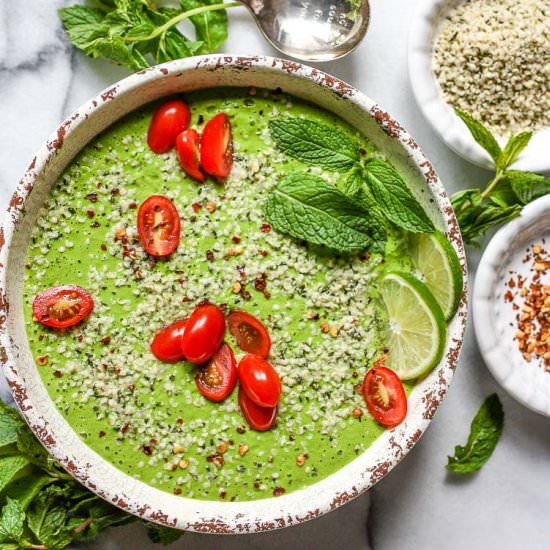 Cold Cucumber Herb Soup