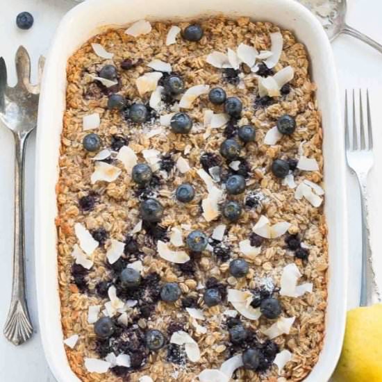 Blueberry Baked Oatmeal