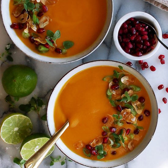 Thai Coconut Sweet Potato Soup