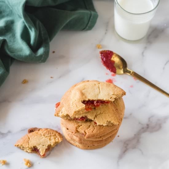 Peanut Butter and Jelly Cookies