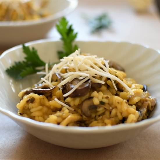 Vegan Mushroom Risotto