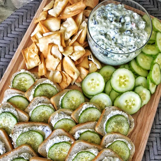 Cucumber Cream Cheese Sandwiches