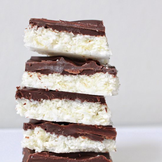 Dark Chocolate Coconut Bars