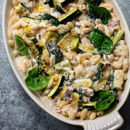 creamy chicken cavatelli pasta