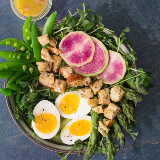 Spring Panzanella Salad