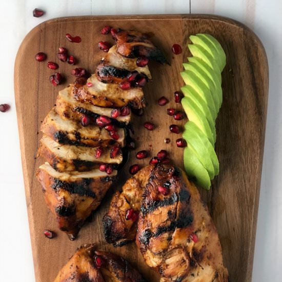 Apple-Pomegranate Grilled Chicken