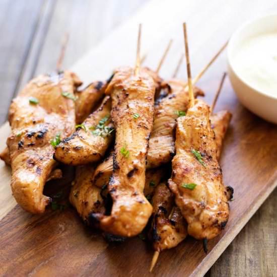 Hot and Spicy Chicken Skewers