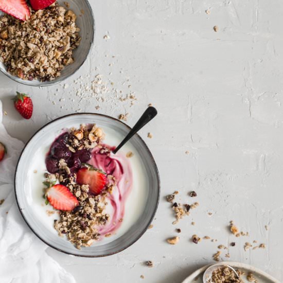 Easy microwave 5 min granola