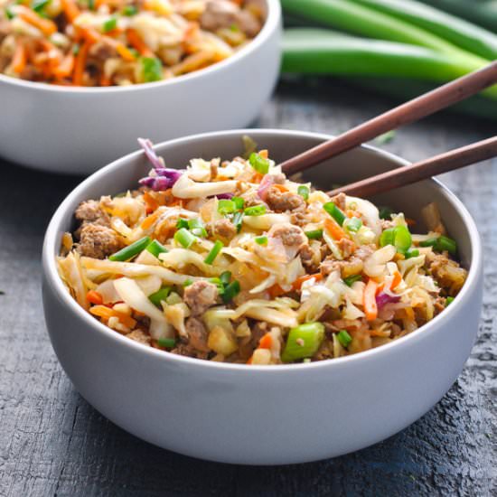 One Skillet “Egg Roll in a Bowl”