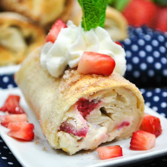 Strawberry Cheesecake Chimichanga