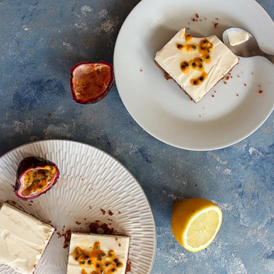 No bake cheesecake squares