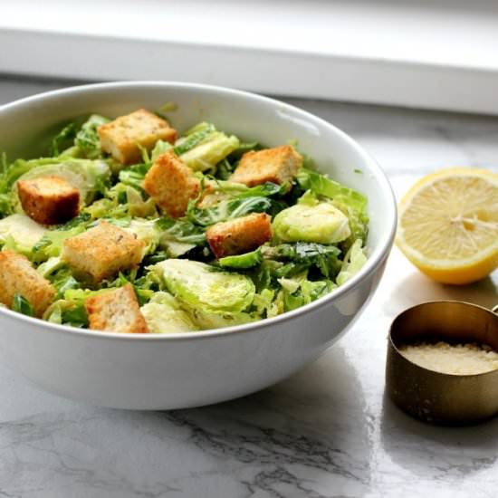 Brussels Sprouts Caesar Salad