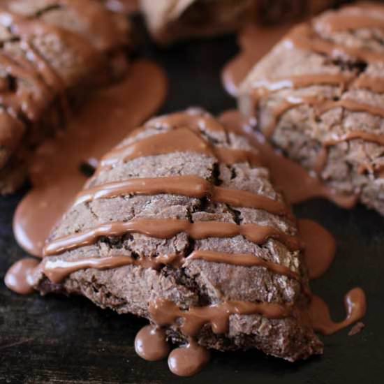 Small Batch Triple Chocolate Scones