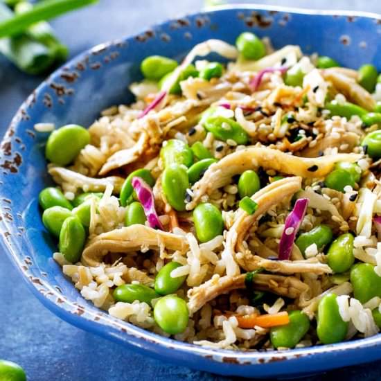 Asian Chicken Rice Bowl