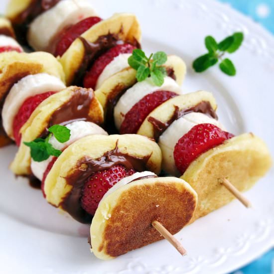 pancakes on a stick