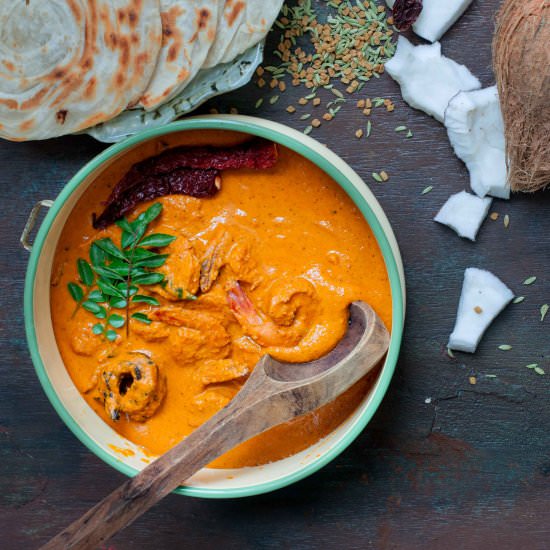 Authentic Mangalorean Prawn Curry