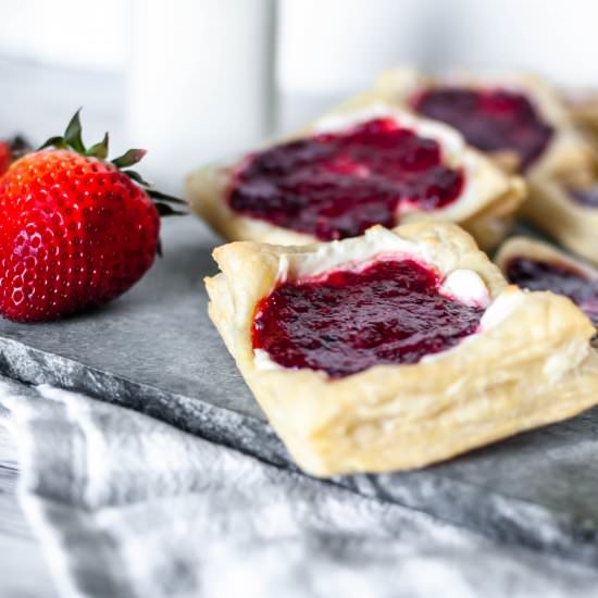 Mixed Berry Cream Cheese Danish