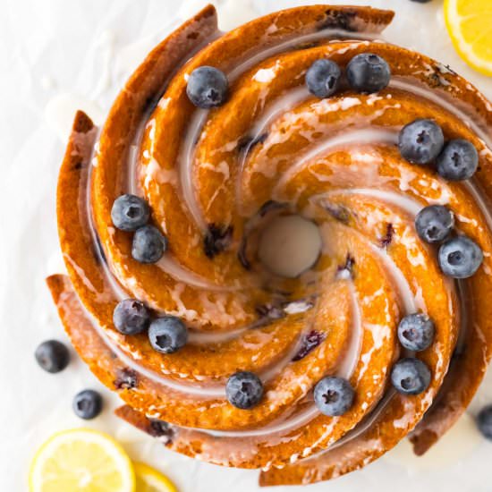 Lemon Blueberry Bundt Cake