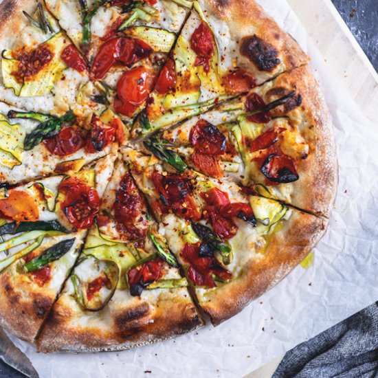 Vegan Pizza Primavera
