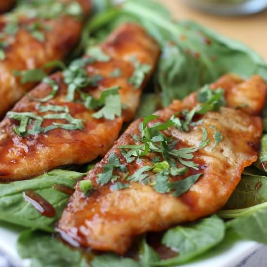 Honey Soy Glazed Pan Fried Tilapia