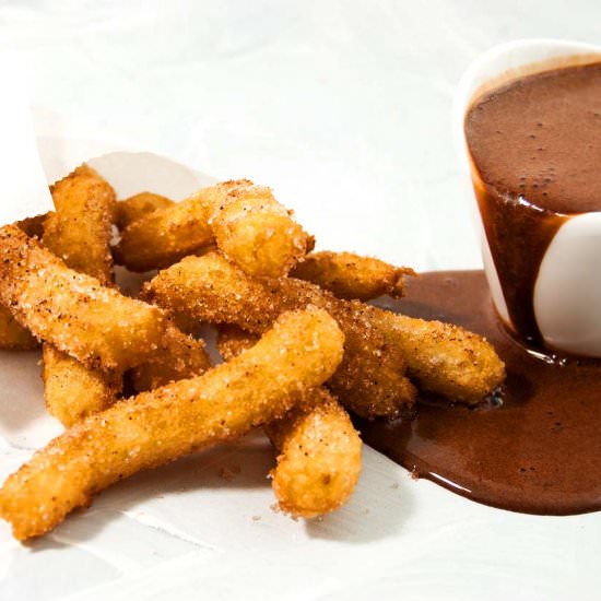 Churros with sourdough starter