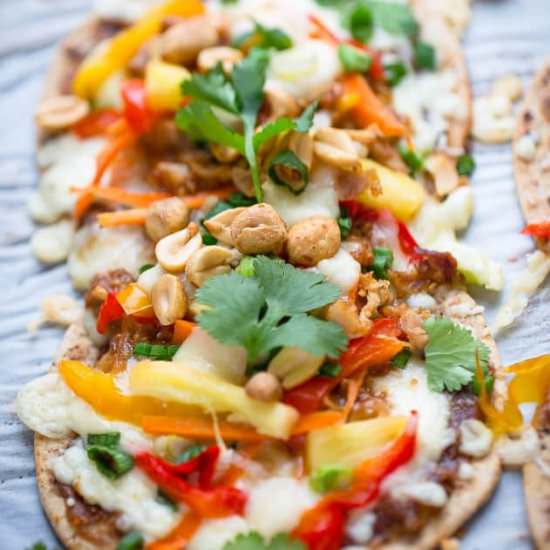 Thai Chicken Flatbread Pizza