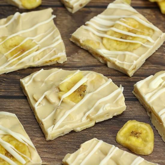 Peanut Butter Banana Candy Bark