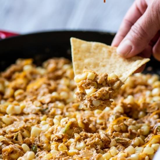 Stove Top Cheesy Corn Dip