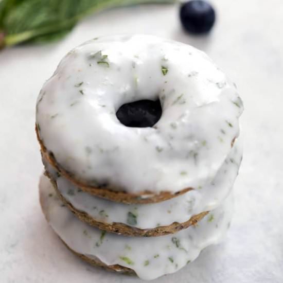 Blueberry Mojito Doughnuts