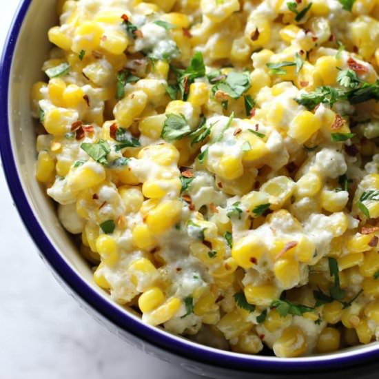 Spicy Mexican Street Corn Salad