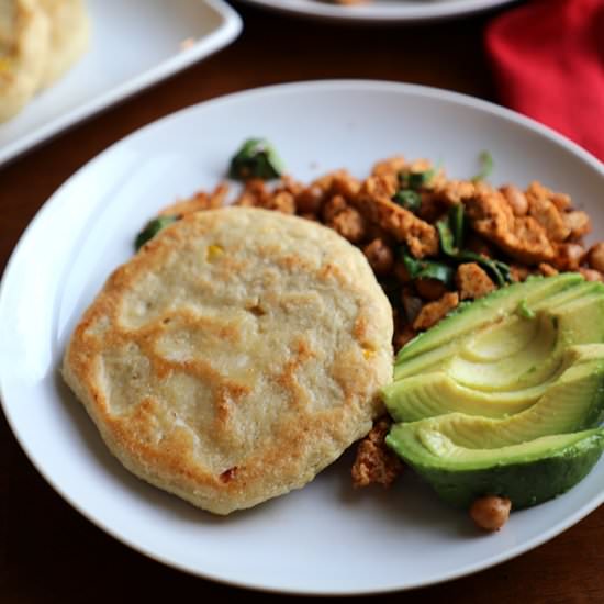 Vegan corn cakes