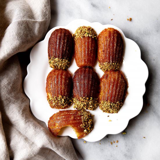 Orange, Saffron & Honey Madeleines