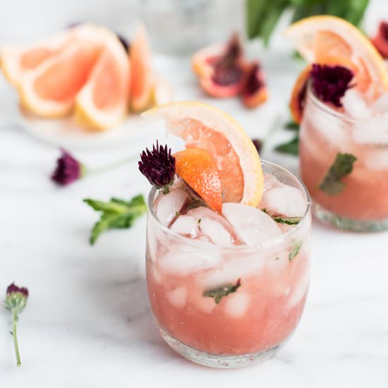Pink Grapefruit Sangria Cocktail