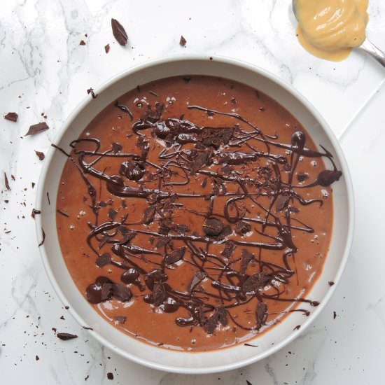 Vegan Chocolate-Peanut butter Smoothie