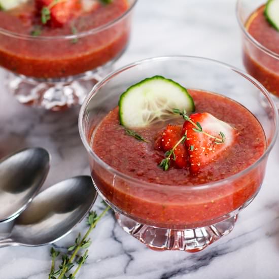 Spanish Strawberry Gazpacho
