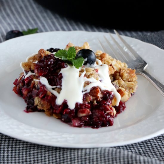Easy Triple Berry Crisp