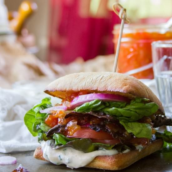 Vegan BLT Sandwich