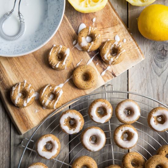 Lemon and Poppy Seed Mini Donuts