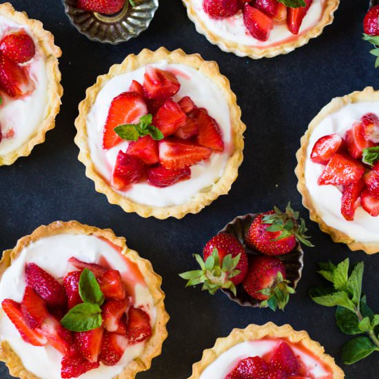Strawberry Cream Cheese Tartlets