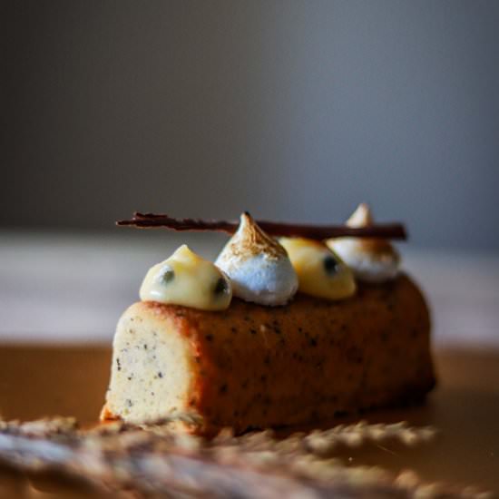 Earl Grey Honey Passion Fruit Cake